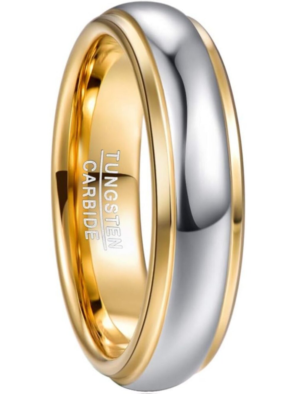 Stylish Tungsten Carbide Wedding Band Ring for Men & Women, Comfort Fit, 4mm-8mm